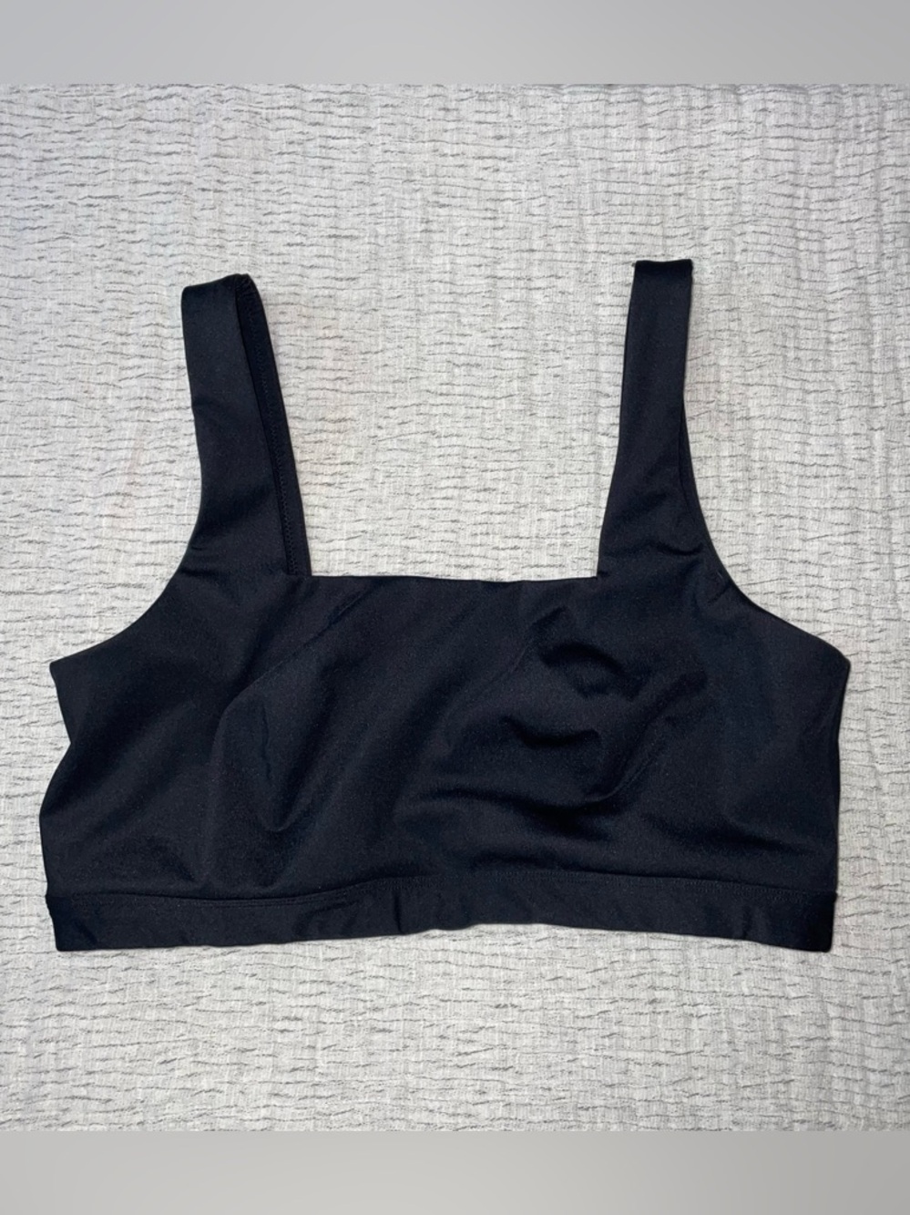 Yitty Ultra Lift Square Neck Sports Bra LARGE Black EUC - Picture 7 of 13